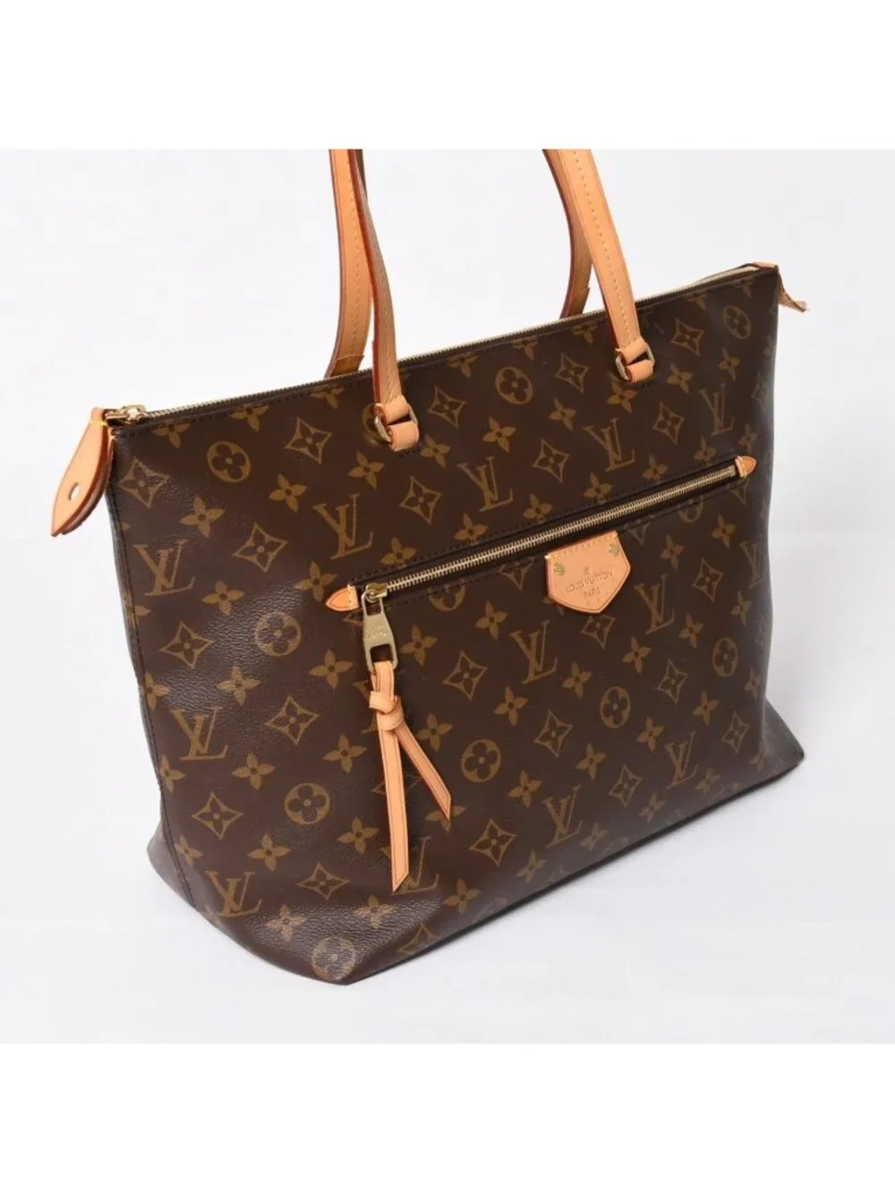 Louis Vuitton Iena MM Tote Bag Monogram Brown Gold